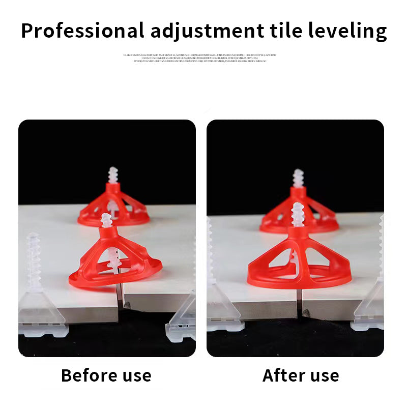 Lock and wedge 1.5mm plastic tile leveling system 