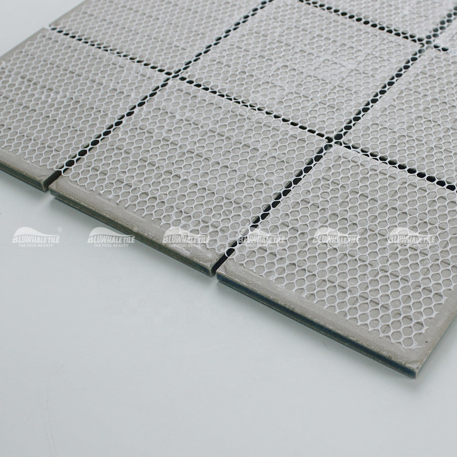 4 inch square dark blue glazed ceramic mosaic tiles, crack resistant, 100x100mm, for swimming pools 