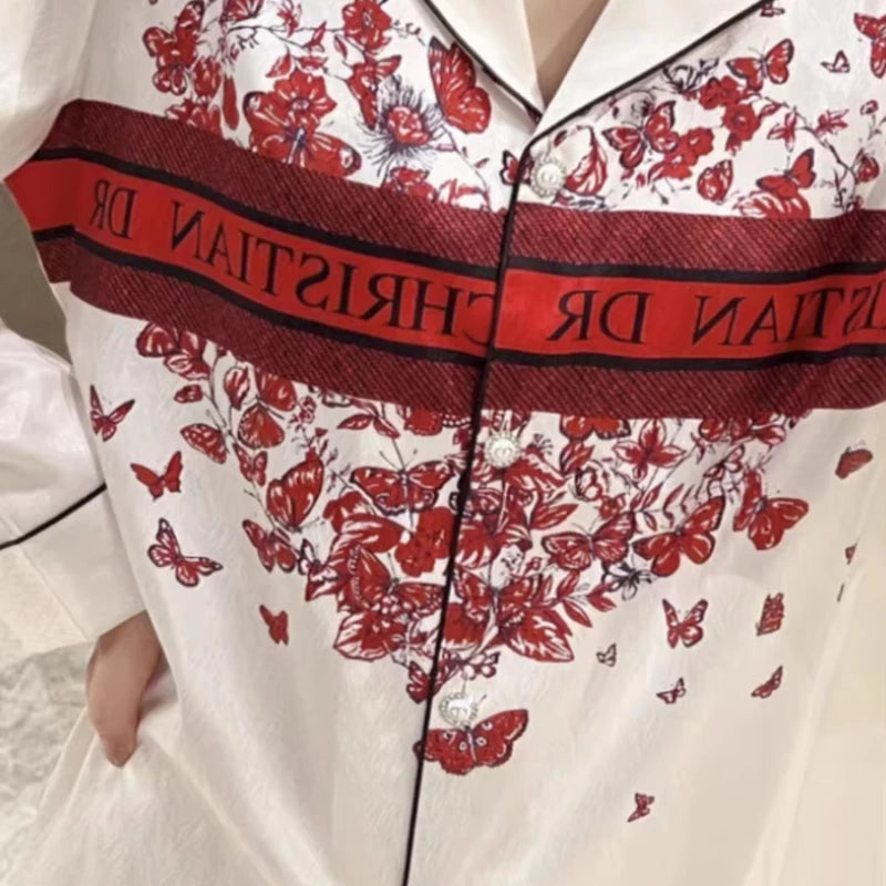 Bộ Đồ Ngủ Nữ Mùa Xuân Samwestart Dài Tay Thoáng Mát