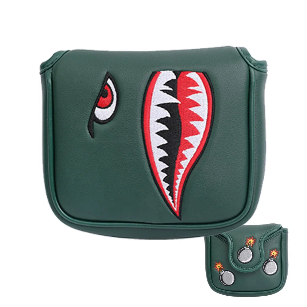 Shark Golf Club Cover - Embroidered PU Leather From Drop Shipping