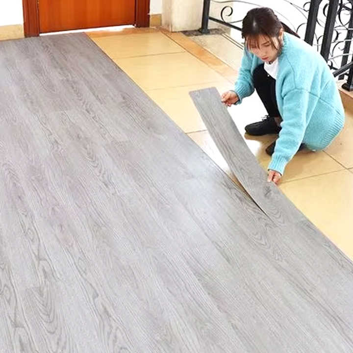 Modern design, easy to install SPC Click Plank 2mm-7mm plastic flooring for offices, schools, indoor use 