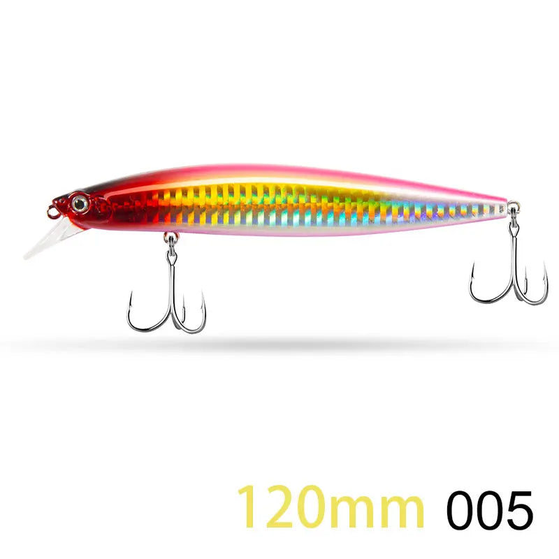 D1 Minnow Fishing Bait Suspending Floating 145mm/120mm Artificial Wobblers For Bass Tuna Flatfish