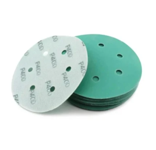 Zirconia 8 Hole Sanding Disc with Hook and Washer Abrasive Disc for Polishing Cars, Metal, Steel 