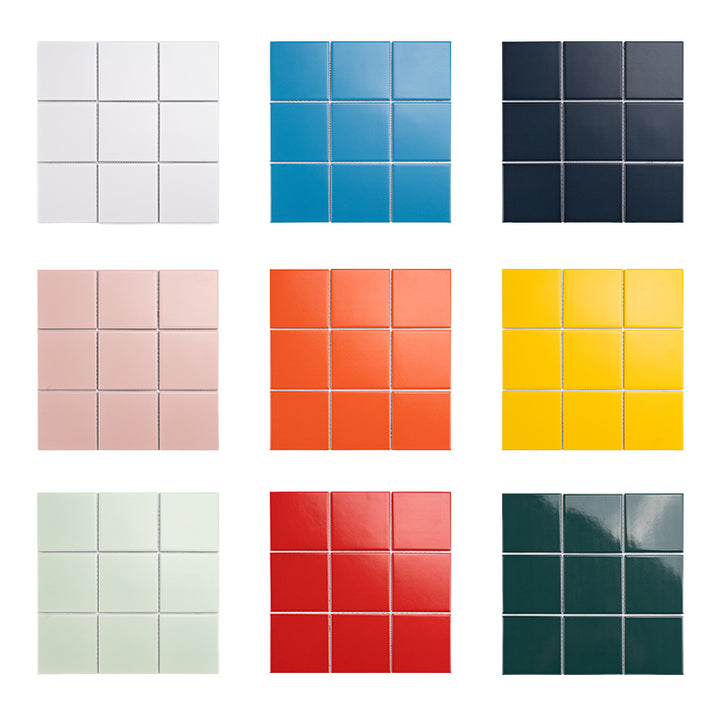 Modern multi-colored square ceramic mosaic tiles for villas, kitchens, hotels, living rooms, bathrooms, swimming pool decoration 