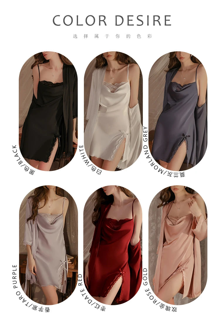 Váy Ngủ Ren Quyến Rũ Size Lớn Đơn Giản Ice Silk