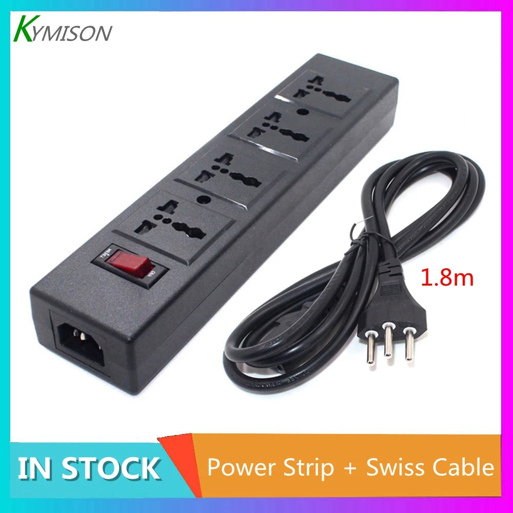 Ổ cắm đa năng 4 lỗ PDU quốc tế 2500W cho C14/C13 - Daisan Mart