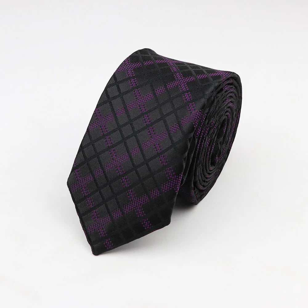 Cà Vạt Nam Công Sở Họa Tiết Thanh Lịch 6cm