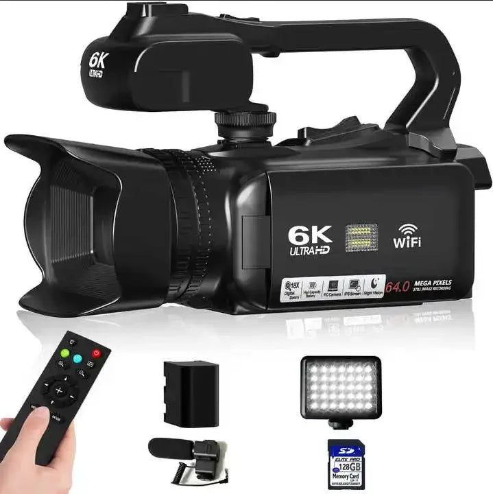 6K 64MP 30X Zoom WIFI Livestream YouTube Camera