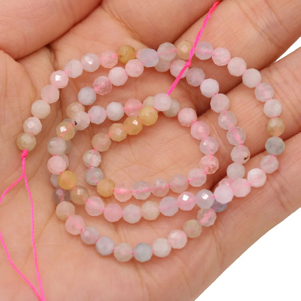 Natural 4mm Rose Quartz Beads Bracelet