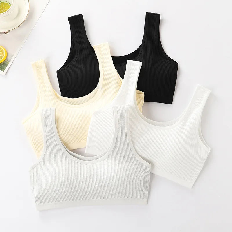 Áo Ba Lỗ Trẻ Em Cotton - Áo Tập Luyện Bé Gái - Daisan Mart