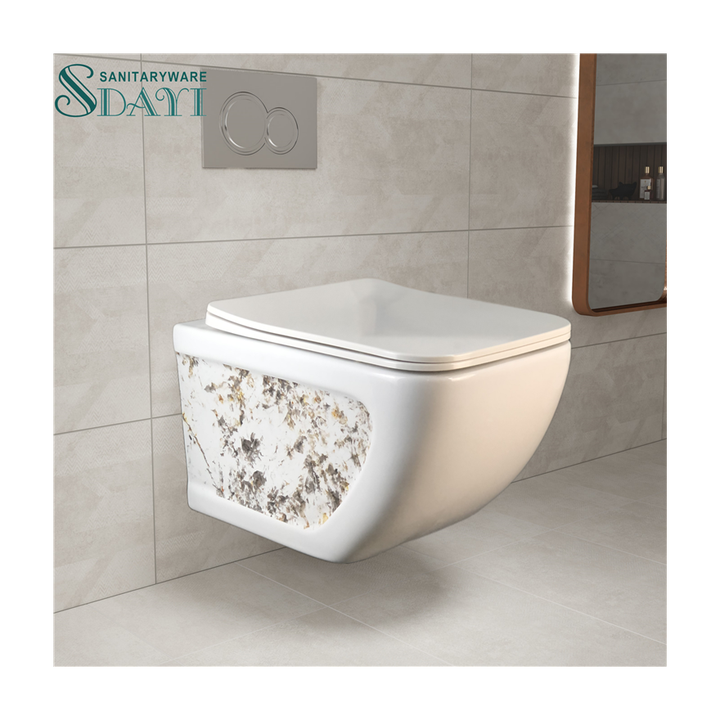 SDAYI Popular Design Wall-hung Bathroom Toilet Modern Wall-hung Ceramic Toilet 