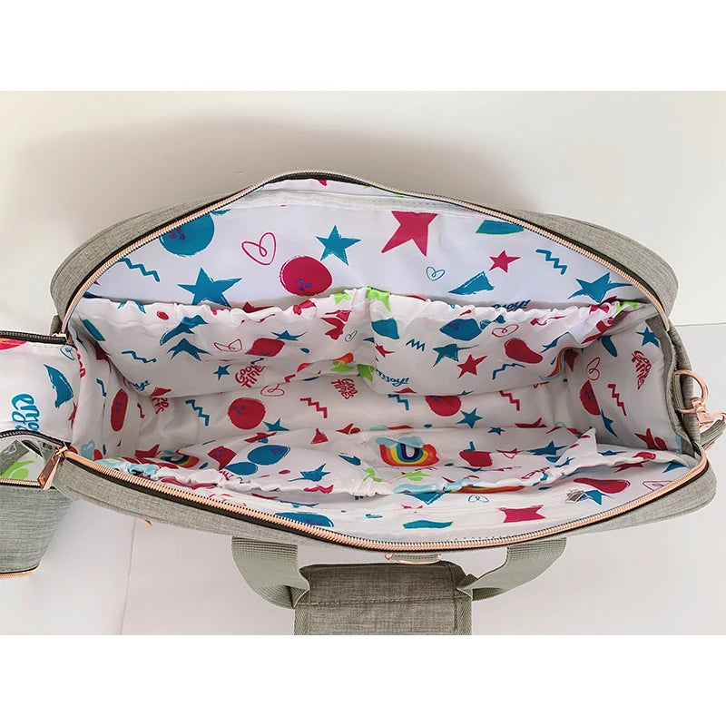 Balo Bỉm Sữa Du Lịch 4 Trong 1 Có Giường Gấp Gọn - Daisan Mart