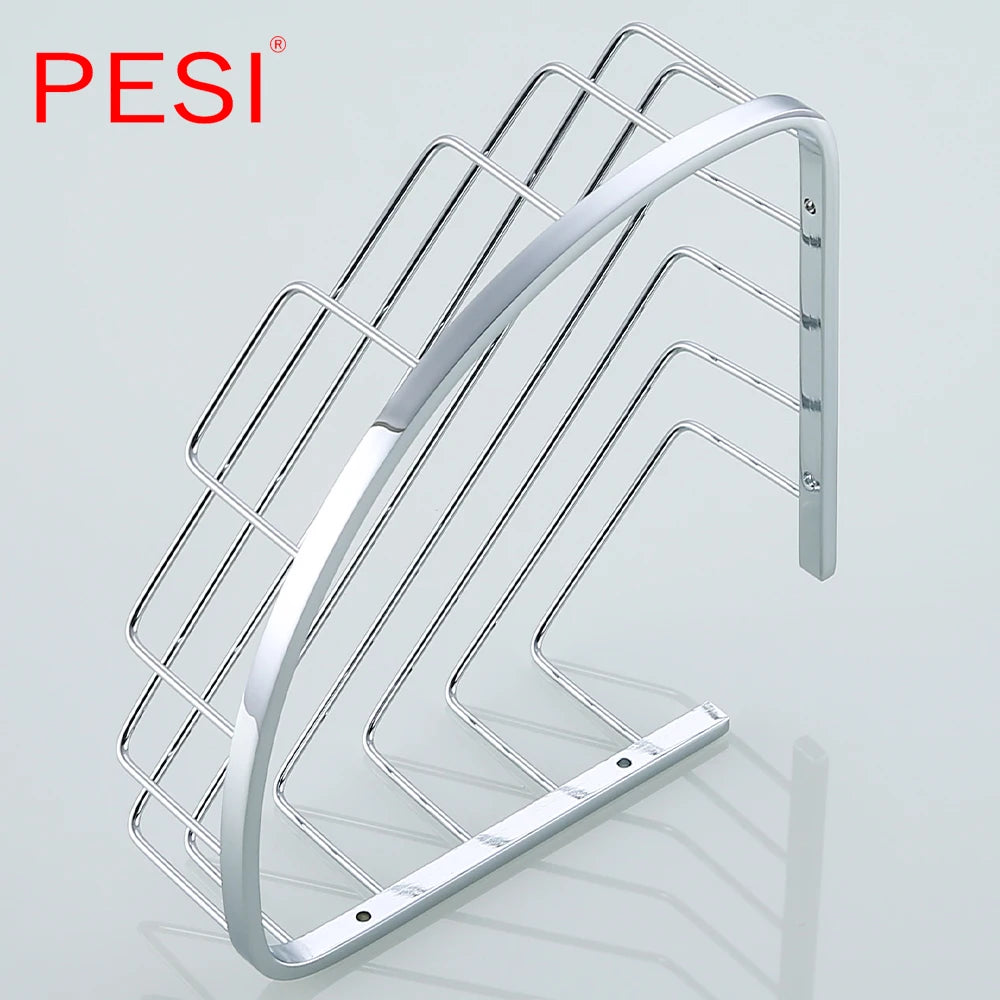 Bathroom Shelf Black Stainless Steel Single Bathroom Shelves Shower Storage Rack Wall Mounted Corner Basket Shampoo Shelf. - Daisan Mart
