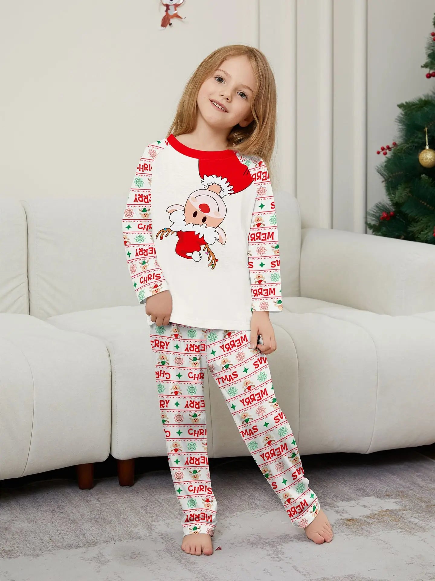 Merry Christmas Family - Matching Long Sleeve Pajama Set