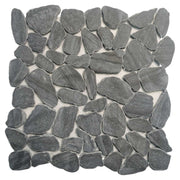 Factory Hot Selling Irregular Black Pebble Mosaic Tiles Pebble Mosaic Tiles for Floor Tiles and Garden Wall Tiles 