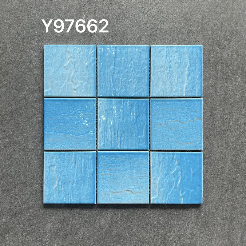 30x30mm glass ceramic stone swimming pool mosaic tiles 