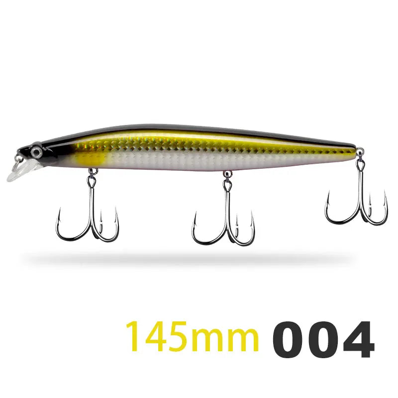 D1 Minnow Fishing Bait Suspending Floating 145mm/120mm Artificial Wobblers For Bass Tuna Flatfish