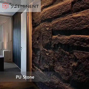 Polyurethane Wall Panels 3D Artificial Stone Brick Mushroom Exterior Wall Pu Stone for Home Decoration 