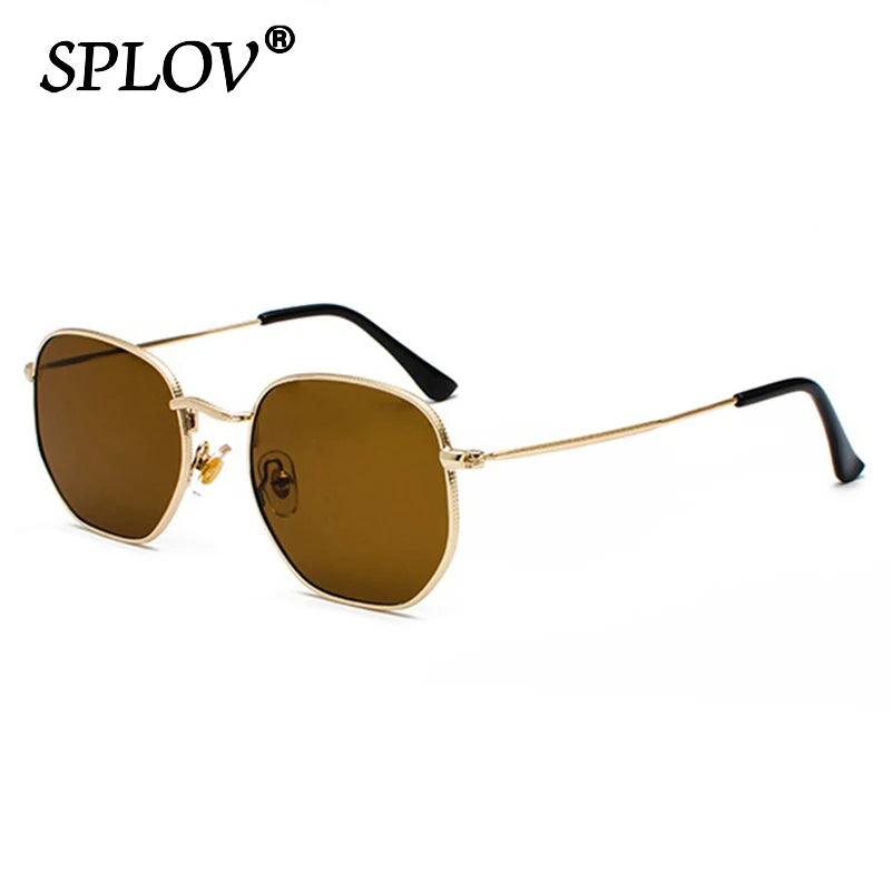 Kính Mắt Lục Giác Retro Kim Loại Chống UV Thời Trang - Daisan Mart