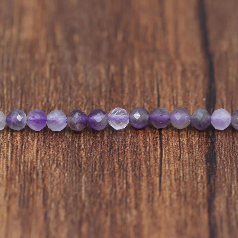 Natural 4mm Rose Quartz Beads Bracelet