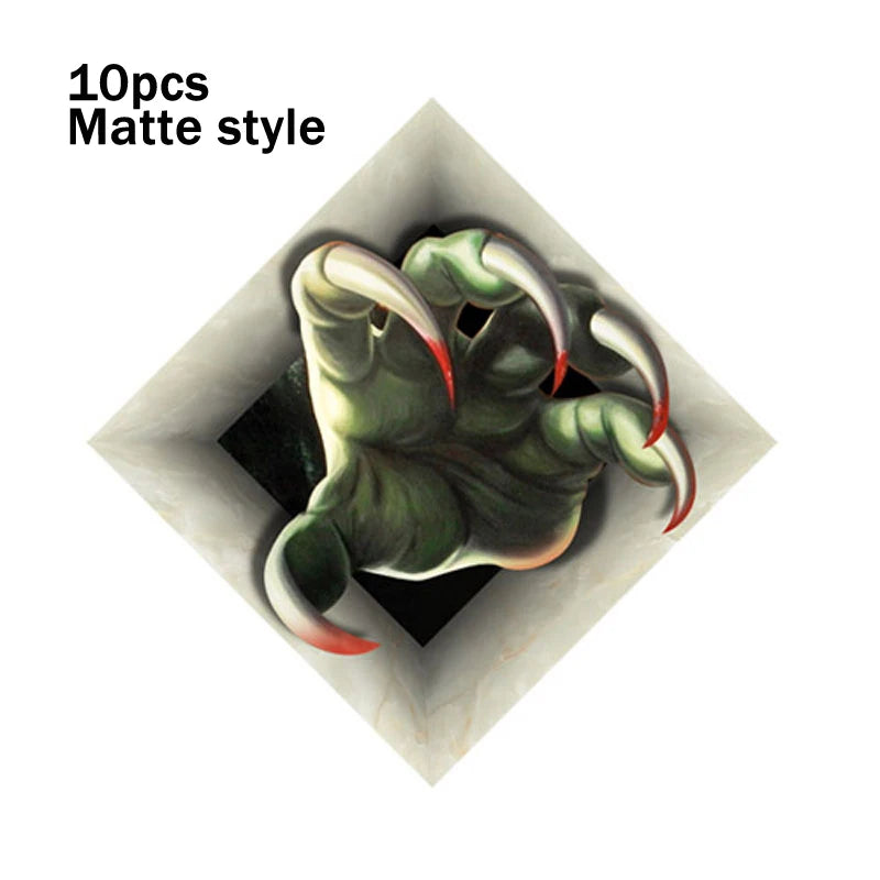 8cm Waterproof Wall Tiles - Set of 10 PVC Pieces