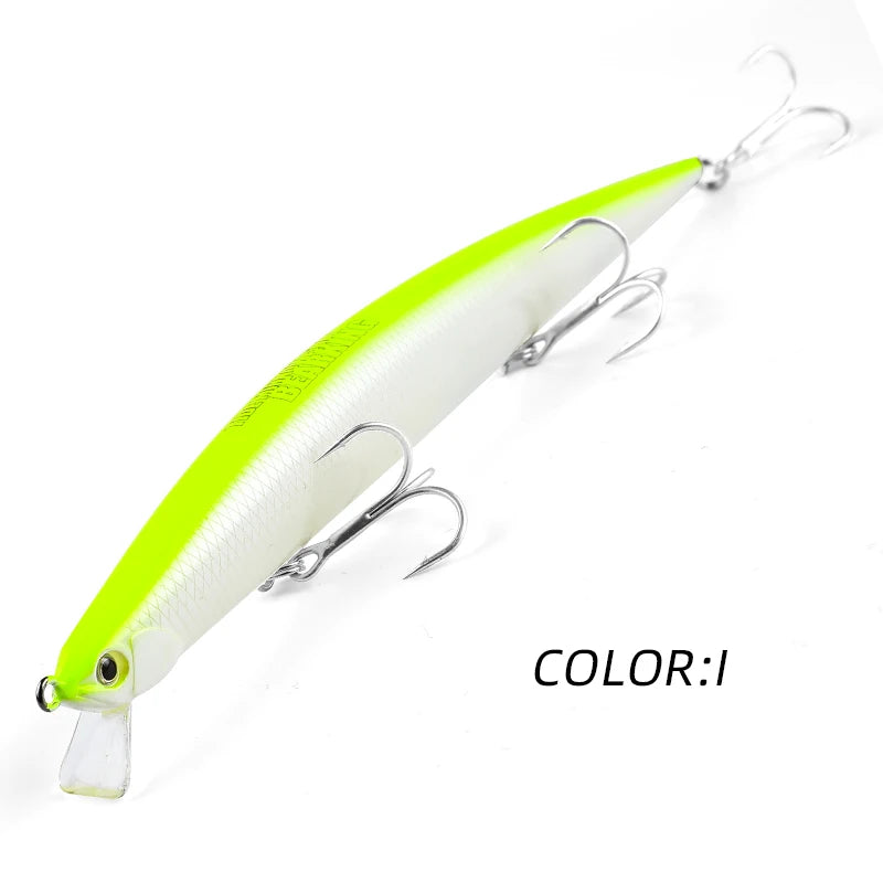 Mồi Câu Chuyên Nghiệp Bearking 175mm Nổi Slim Minnow