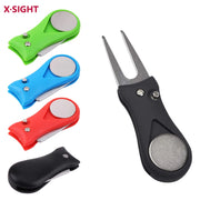 Golf Divot Repair Tool with Convenient Magnetic Marker