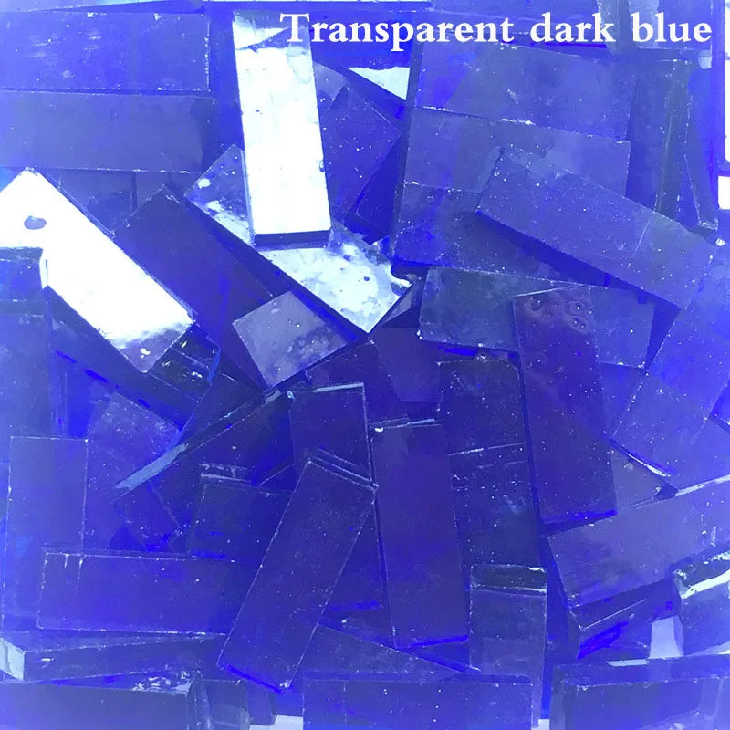 Thanh Mosaic Kính Tái Chế 7x21mm Trang Trí DIY 1000g