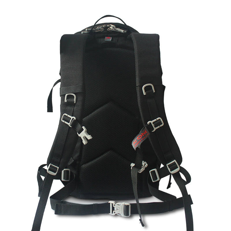 AIONE tactical backpack for outdoor sports, hiking, climbing, camping, with EVA shell, zipper and polyester lining. 