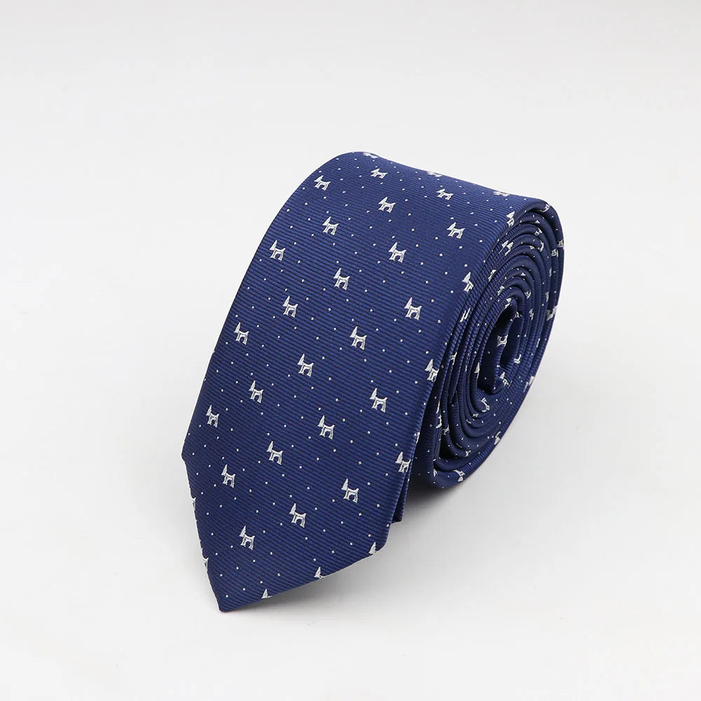 Cà Vạt Nam Công Sở Họa Tiết Thanh Lịch 6cm