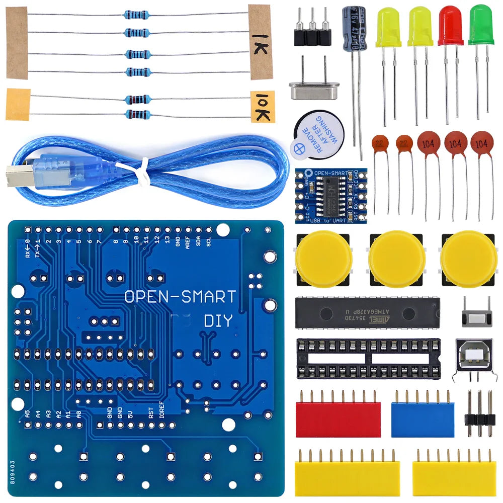 ATmega328P R3 Programming Kit – LED &amp; Buzzer DIY