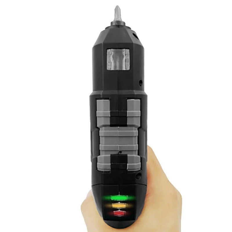 Mini Cordless Electric Screwdriver Pistol Rechargeable LED DIY 7-Piece
