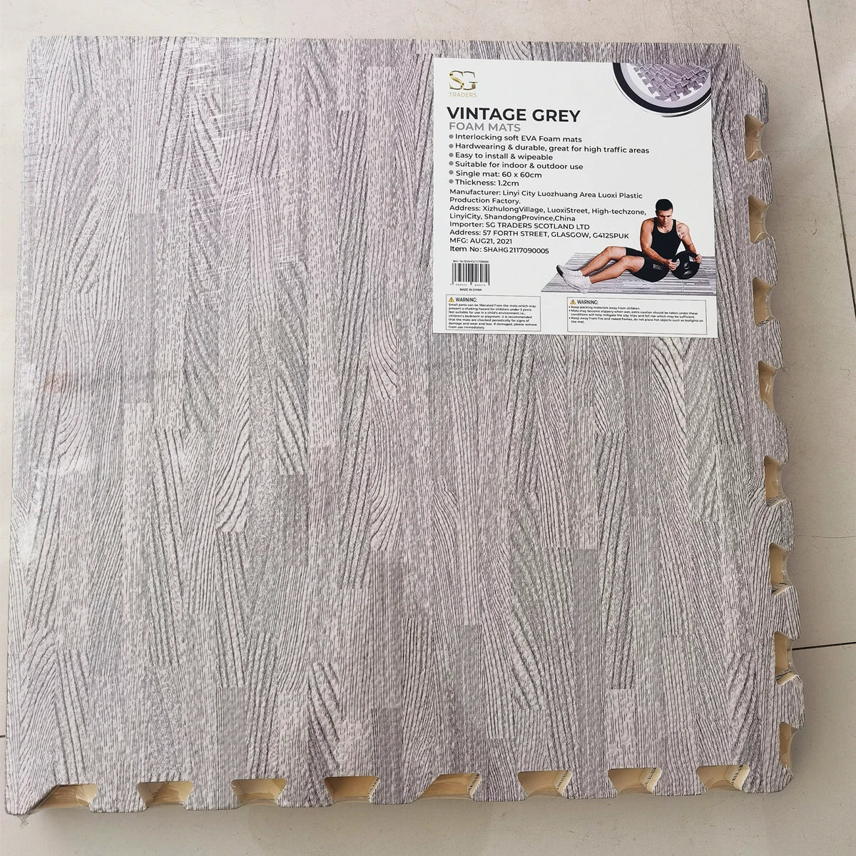 Wooden Grain Mats Foam Interlocking Mats Each Tile 1cm Thick Flooring Wood EVA Puzzle Mat - Daisan Mart