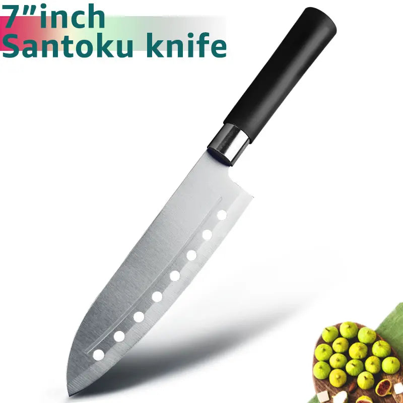 Bộ Dao Bếp Đa Năng Thép Không Gỉ Cao Cấp 5-8 Inch