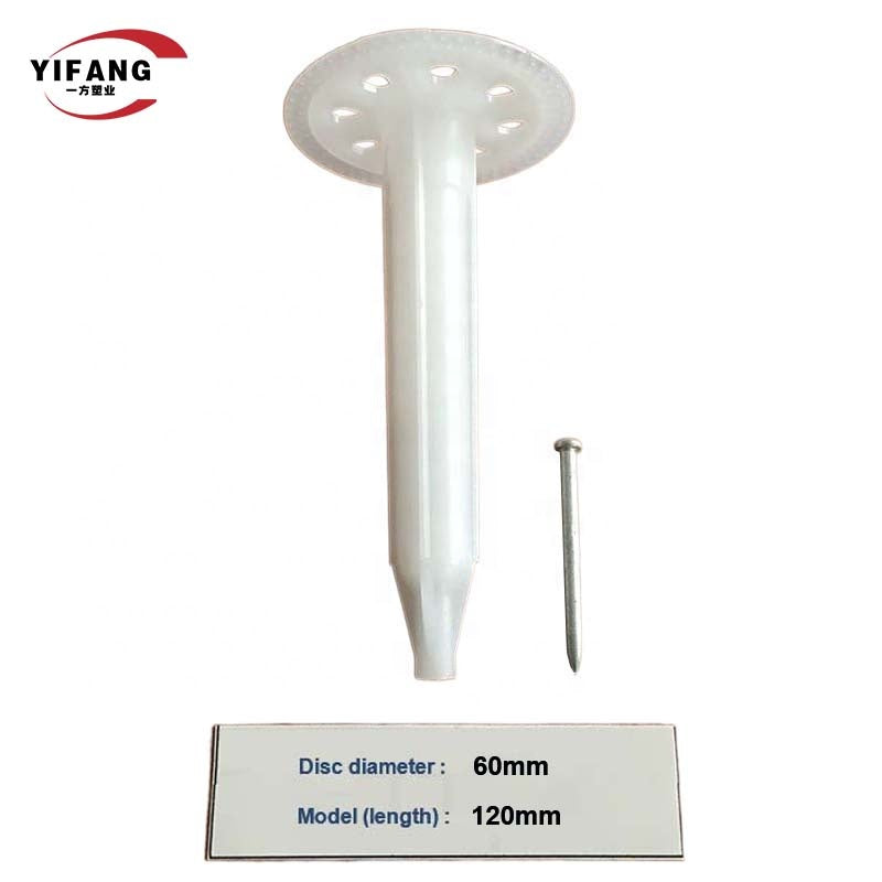 Plastic wall hook, insulation nail popular for Korean market 