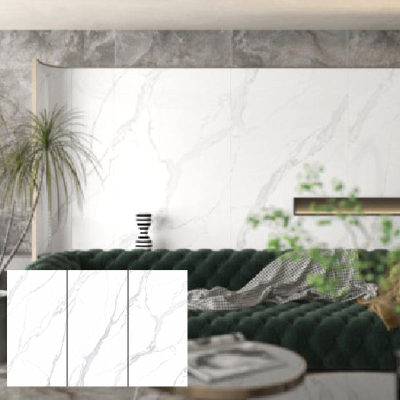 Marble Brick Wall with Orange Marble and Digital Technology