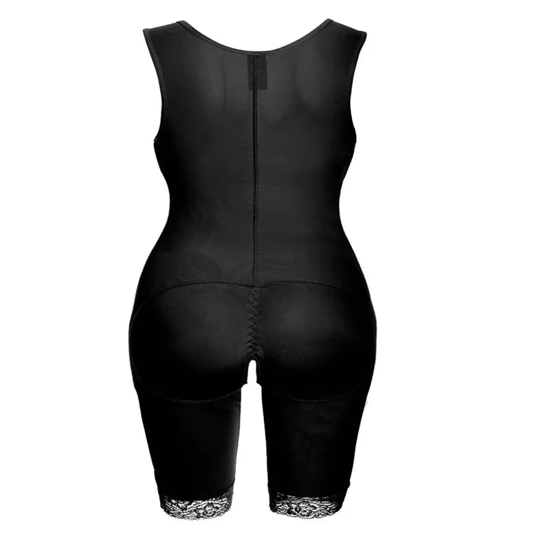 Zip Waist Lace Slimming Shaper Corset Control Shapewear Butt Lifter Strap Body Shaper Underwear Bodysuit Women Plus Size S-6xl
