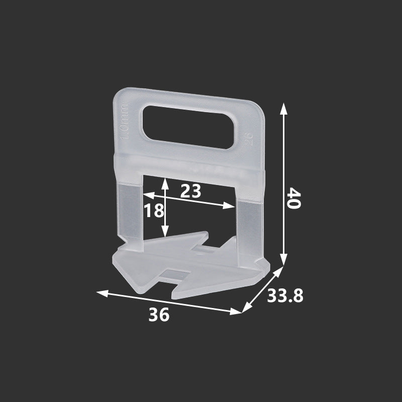 1.0mm Ceramic Lift Lock, Plastic Tile Gap and Reusable Tile Lift System 