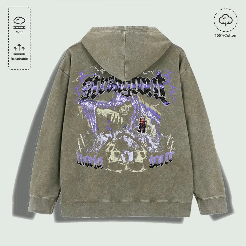 Áo Hoodie Cotton In Hình Đầu Lâu Miskout - Đa Sắc Màu - Daisan Mart