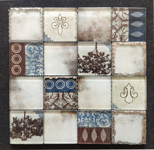 Morocco crystal glass mosaic tiles simple and elegant wall decoration 
