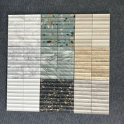Hot Selling Travertine Marble Mosaic 298x290mm Concave Surface Stone