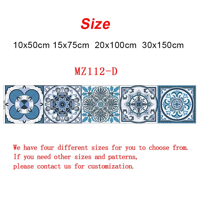10/15/20/30cm Purple Retro Strip Tiles Wall Sticker Kitchen Stairs Tile Decoration Wallpaper Peel &amp; Stick Waterproof Art Mural