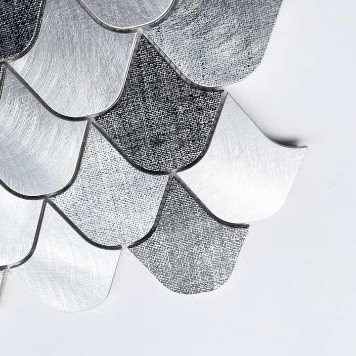 BT2203-1 modern customized boat shape aluminum mosaic wall tiles for kitchen bathroom living room interior decoration 