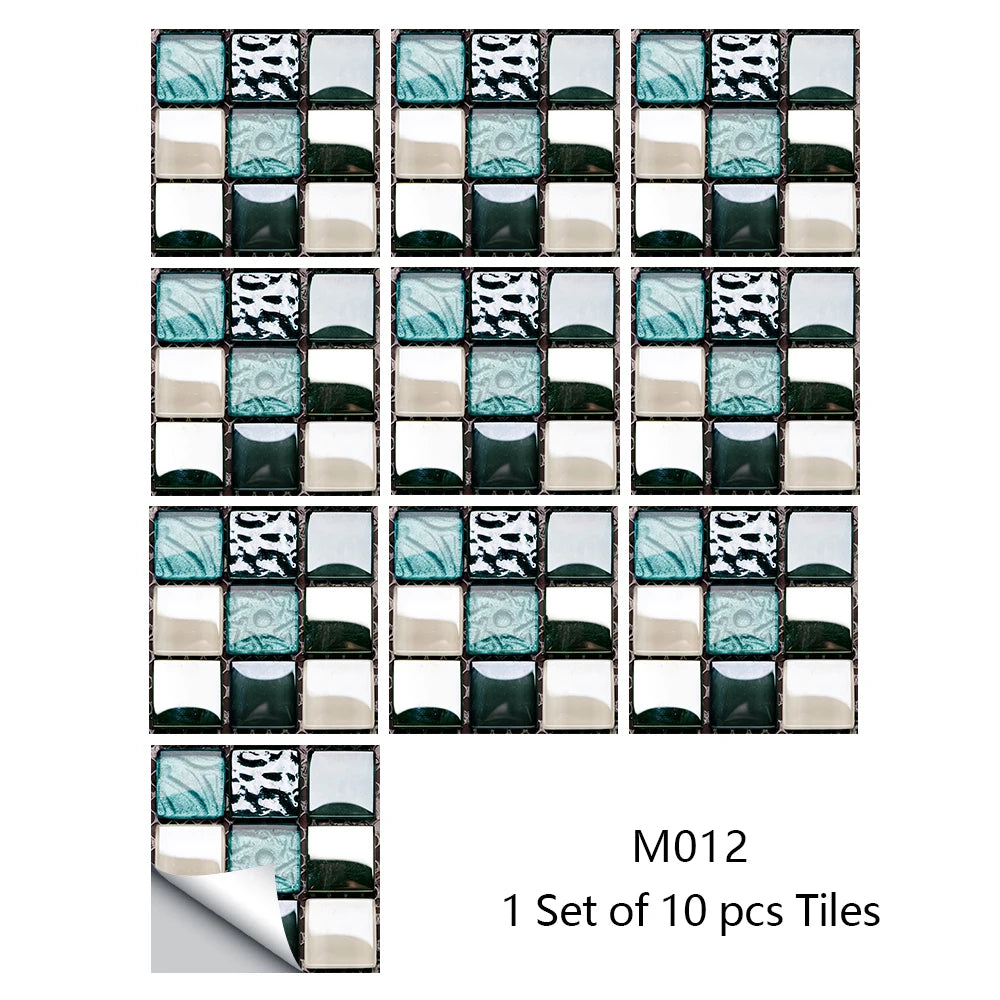 Decal Dán Tường 3D Đá Cẩm Thạch Chống Thấm 10 Miếng - Daisan Mart
