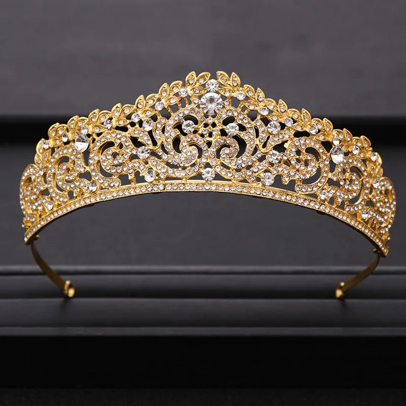 Vương Miện Cô Dâu Đính Đá Pha Lê Sang Trọng