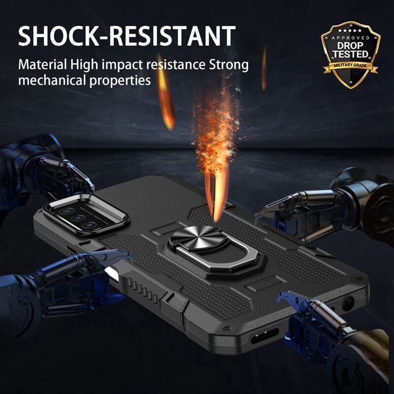 Ốp Lưng Điện Thoại Vivo Y17s Chất Lượng Cao Giáp Từ Tính TPU, Có Vòng Đỡ Sạc Không Dây, Chống Trượt Chống Sốc (Bán Buôn)