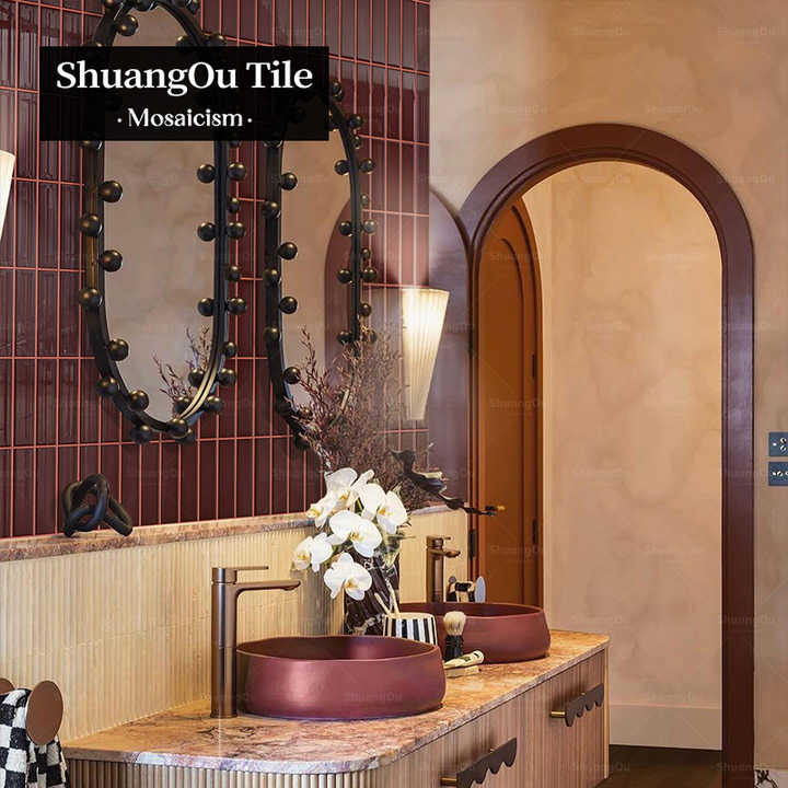 Wholesale cheap bathroom wall mosaic tiles for bathroom wall project living room luxury hotel restaurant kitchen porcelain tiles 