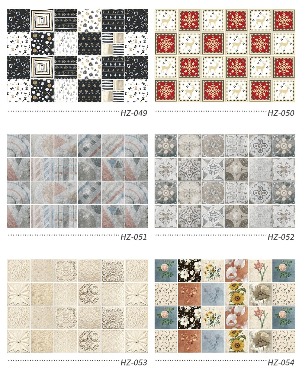 24pcs Retro Gray Kitchen Tile Sticker Wall Waterproof Self Adhesive Wallpaper PVC Furniture Cabinet Surface DIY Decorative Decal