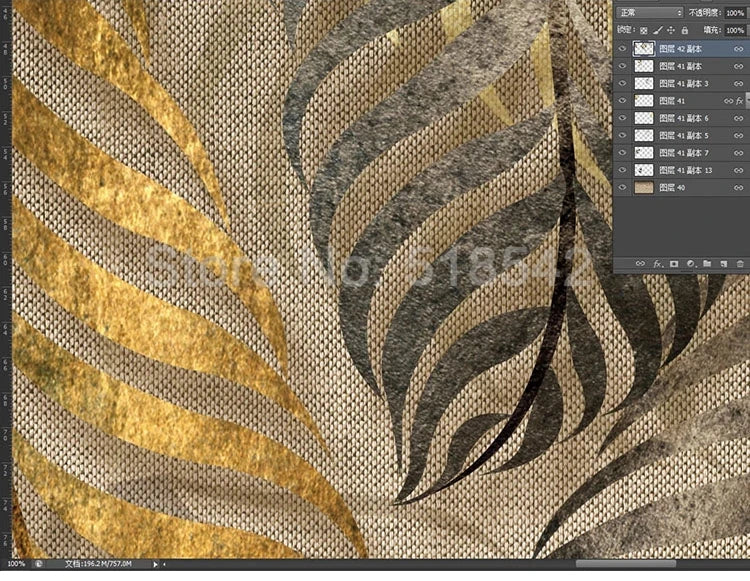 Custom Mural Wallpaper For Bedroom Walls 3D Modern Art Leaves TV Background Wall Painting Living Room Bedroom Home Decor Paper