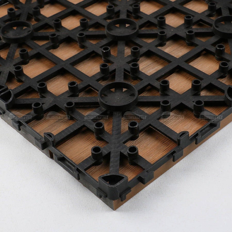 100% environmentally friendly outdoor composite wood flooring, anti-slip, for swimming pool areas, easy to assemble 